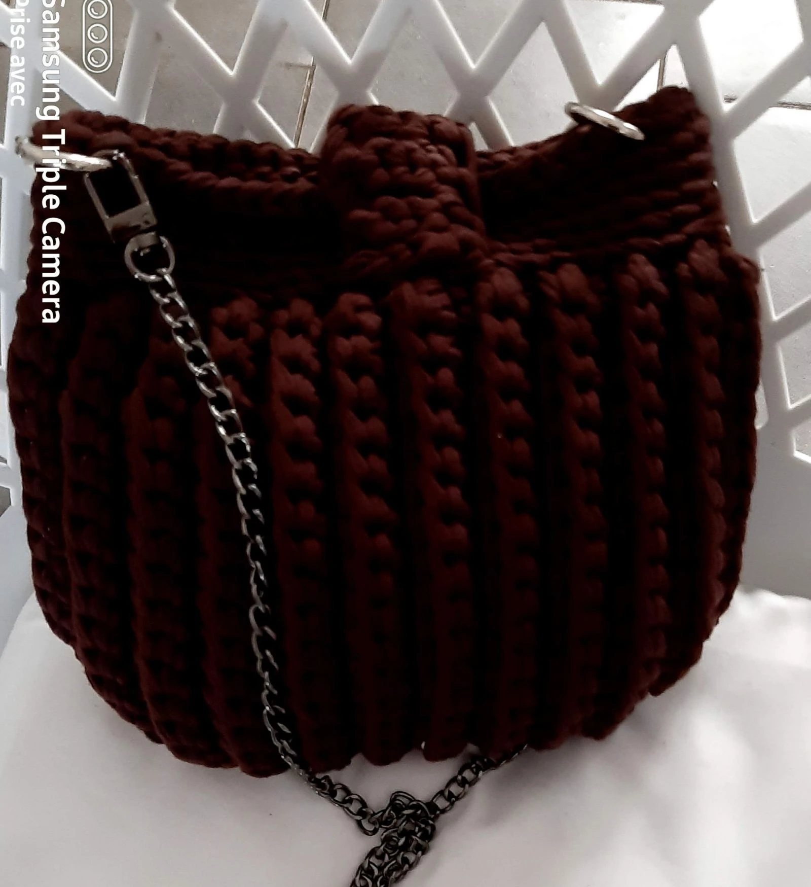 Bolso muy moderno de color marrón oscuro – photo 2